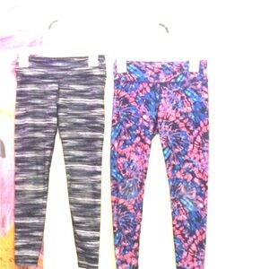 Athletic Works Girls Leggings . 2 pairs